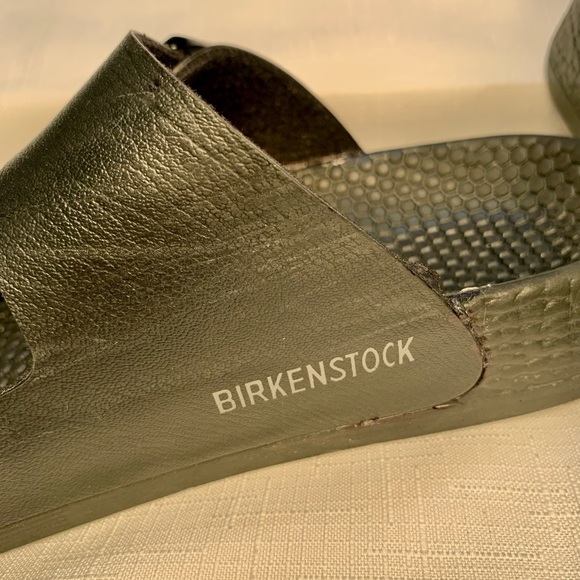 Birkenstock Sandals Black Women’s or Men ‘s Open toe 2 straps Made in Germany 8L - Picture 2 of 6